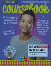 Omslag van 2 vwo coursebook purple label