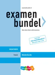 Omslag van havo Nederlands 2024/2025