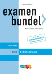 Omslag van Examenbundel online + boek havo Bedrijfseconomie 2024/2025