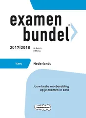 Omslag van Examenbundel havo Nederlands 2017/2018