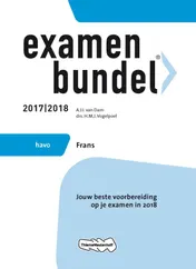 Omslag van Examenbundel havo Frans 2017/2018