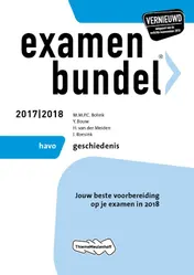 Omslag van Examenbundel havo Geschiedenis 2017/2018