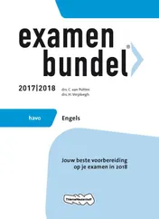 Omslag van Examenbundel havo Engels 2017/2018