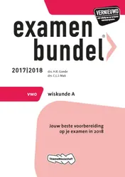 Omslag van Examenbundel vwo Wiskunde A 2017/2018