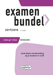 Omslag van Examenbundel vmbo-gt/mavo Wiskunde 2017/2018