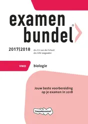Omslag van Examenbundel vwo Biologie 2017/2018