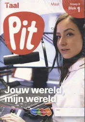 Omslag van Pit Taal leerwerkschrift maat groep 8 - blok 1 t/m 3