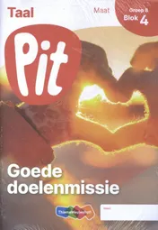 Omslag van Pit Taal leerwerkschrift maat groep 8 - blok 4 t/m 6 en herhalen en toepassen