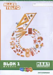 Omslag van Alles telt Q Antwoordschrift Maat blok 1 t/m 6 groep 6