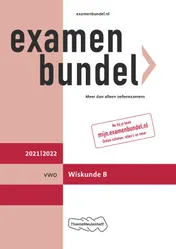 Omslag van Examenbundel vwo Wiskunde B 2021/2022