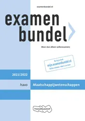 Omslag van havo Maatschappijwetenschappen 2021/2022