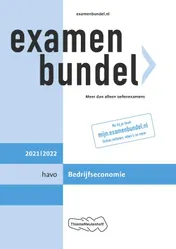 Omslag van Examenbundel havo Bedrijfseconomie 2021/2022