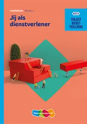 Omslag van Traject Combipakket Dienstverlening Jij als dienstverlener niveau 2 boek en verwerkingslicentie 1 jaar