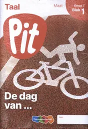 Omslag van Pit Taal leerwerkschrift maat groep 7 - blok 1 t/m 3