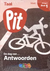 Omslag van Pit Taal Antwoorden leerwerkschriften maat groep 7