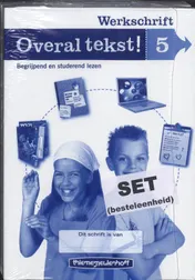 Omslag van Overal tekst! Werkschrift gr 5 (set a 5)