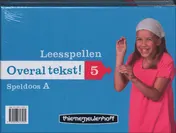 Omslag van Overal tekst! Leesspel groep 5 doos A + B