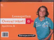 Omslag van Overal tekst! Leesspel groep 6 doos A en B