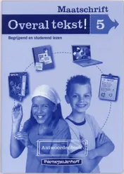 Omslag van Overal tekst! Antwoordenboek maatschrift 5