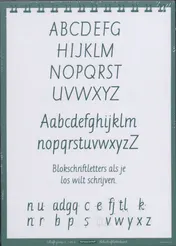 Omslag van Schrift Letterkaarten blok-sierschr gr 678/seta25