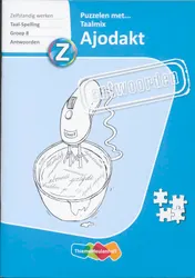 Omslag van Ajodakt Puzzelen met Taalmix, Antwoorden gr 8
