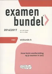 Omslag van 2016/2017 vwo Wiskunde A
