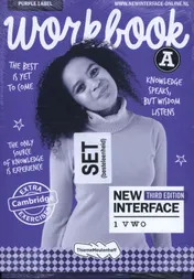 Omslag van New Interface 1 vwo Combipakket Werkboek + totaallicentie Purple label