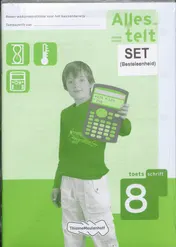 Omslag van Alles telt 8 toetsboekjes 5x