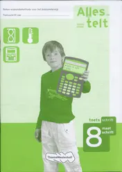 Omslag van Alles telt 8 toetsboekje maatschrift
