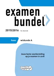 Omslag van Havo; Wiskunde A; 2015/2016