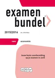 Omslag van 2015/2016 vwo economie