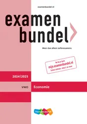 Omslag van Examenbundel online + boek vwo Economie 2024/2025