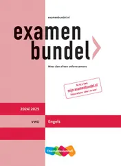 Omslag van Examenbundel online + boek vwo Engels 2024/2025