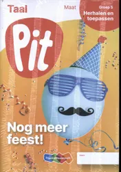 Omslag van Pit Taal leerwerkschrift maat groep 5 - blok 4 t/m 6 en herhalen en toepassen