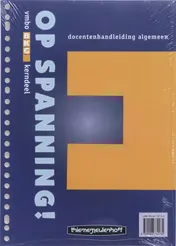 Omslag van Op Spanning docentenhandleiding algemeen deel