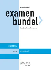 Omslag van havo Nederlands 2020/2021