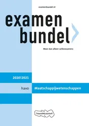 Omslag van havo Maatschappijwetenschappen 2020/2021