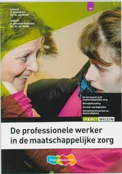 Omslag van De professionele werker in de maatschappelijke zorg