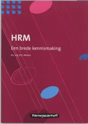 Omslag van HRM Een brede kennismaking