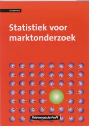 Omslag van Statistiek voor het marktonderzoek