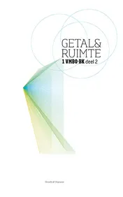 Omslag van Getal & Ruimte 10e ed leerboek 1 vmbo-bk deel 2