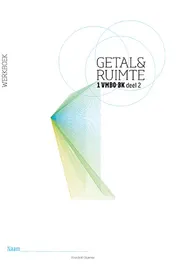 Omslag van Getal & Ruimte 10e ed werkboek 1 vmbo-bk deel 2