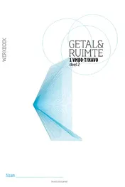 Omslag van Getal & Ruimte 10e ed werkboek 1 vmbo-t/havo deel 2