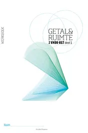 Omslag van Getal & Ruimte 10e ed werkboek 2 vmbo-kgt deel 1