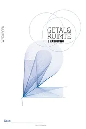 Omslag van Getal & Ruimte 10e ed havo/vwo 2 werkboek