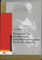 Omslag van Rechtspraak personen-en familierecht, huwelijksvermogensrecht en erfrecht