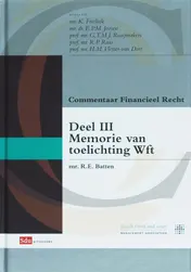 Omslag van III Memorie van toelichting Wft
