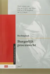 Omslag van Rechtspraak Burgerlijk procesrecht