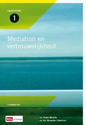 Omslag van Mediation en vertrouwelijkheid
