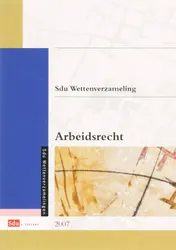 Omslag van Sdu Wettenverzameling Arbeidsrecht